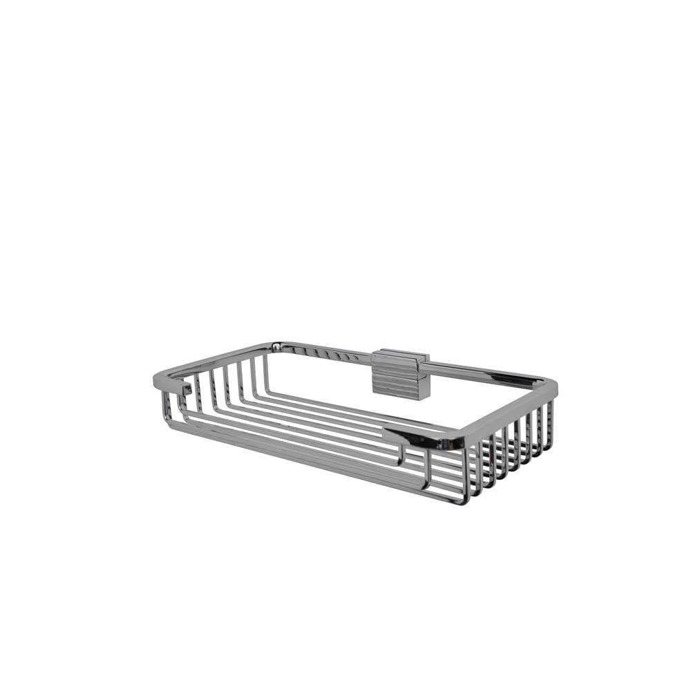 Valsan Essentials Polished Nickel Detachable Soap Basket - Small, Square Rungs
