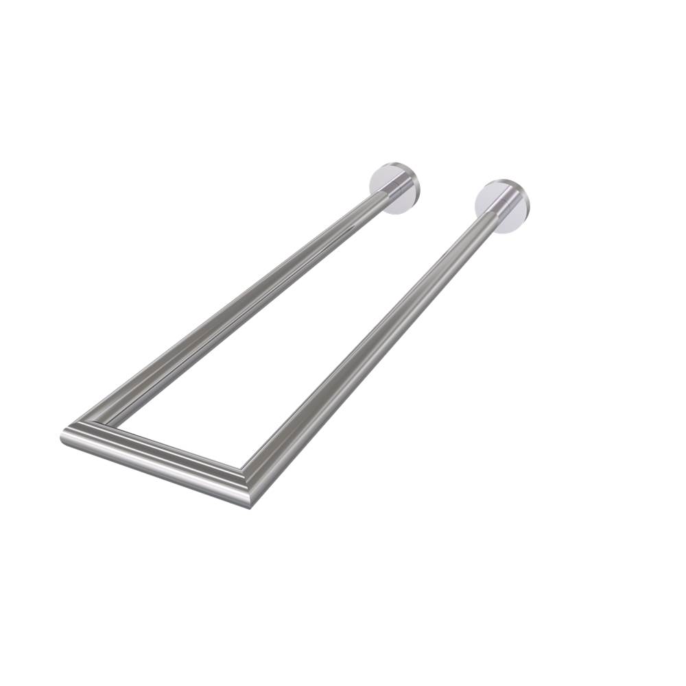 Valsan Porto Polished Brass Double Perpendicular Towel Bar - 14''